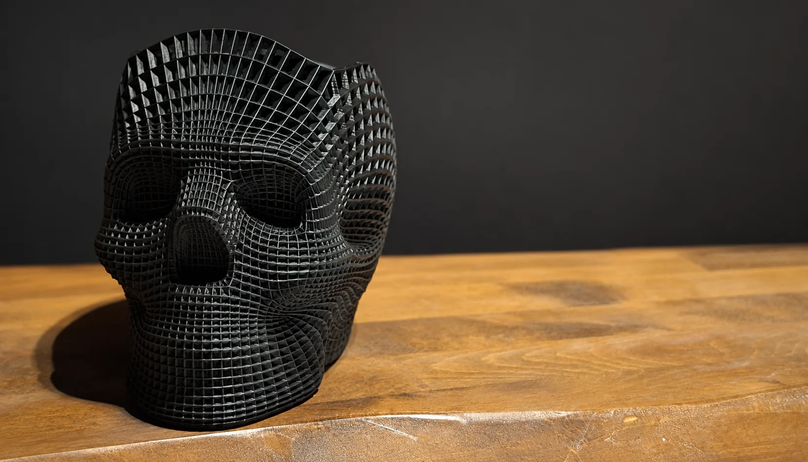 Porta penne a forma di teschio stampato in 3D